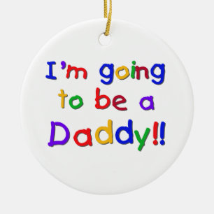 Primärfarben, die gehen, Vati-Geschenke zu sein Keramik Ornament