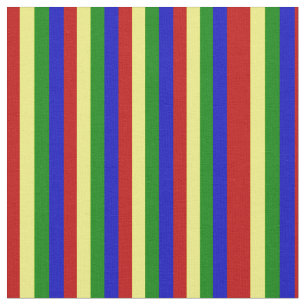 Primärfarben - dünne Streifen FABRIC Stoff