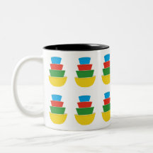 Primärfarben Pyrex-Tasse