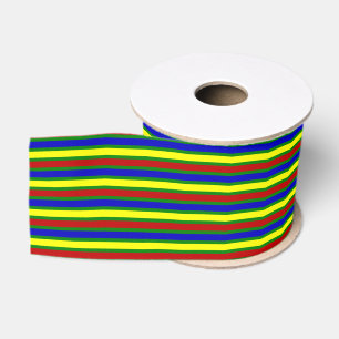 Primärfarben STRIPES 25-Körner-Ribbon Ripsband