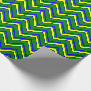 Primärfarben-ZICKZACK 05-Gift-Wrapping-Papier Geschenkpapier