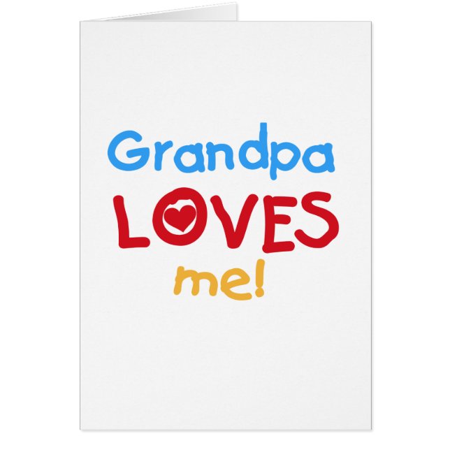 Primärfarbgroßvater-Lieben ich T-Shirts (Vorne)