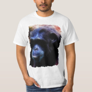Primat Blue Künstlerisch Chimpanzee Studie über ei T-Shirt