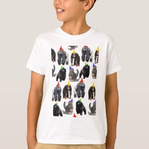 Primat Geburtstagskarte Gorilla und Chimpanzee Cel T-Shirt