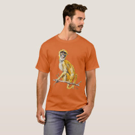 Primate Proclivity Affe-Shirt Herren Orange  T-Shirt