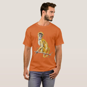 Primate Proclivity Affe-Shirt Herren Orange T-Shirt