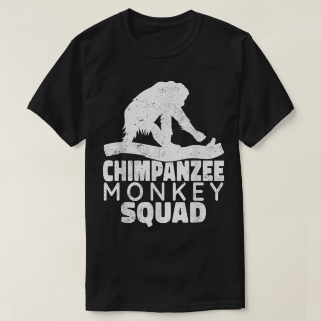 Primate Schimpansenvintag T-Shirt (Design vorne)
