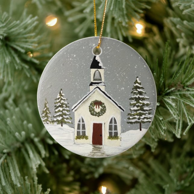 Primative Kirchenschmuck Keramik Ornament (Baum)