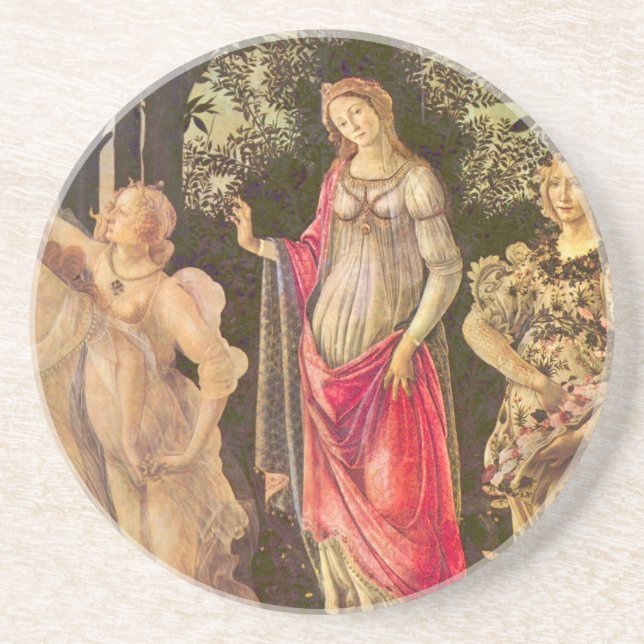 Primavera, Allegorie des Frühlings von Sandro Bott Getränkeuntersetzer (Vorne)