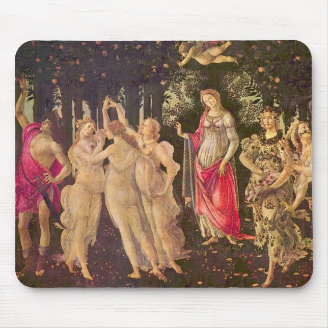Primavera, Allegorie des Frühlings von Sandro Bott Mousepad (Vorne)