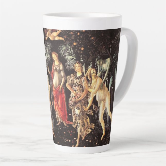 Primavera / Allegory of Spring von Botticelli Milchtasse (Rechte Ecke)