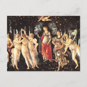 Primavera / Allegory of Spring von Botticelli Postkarte