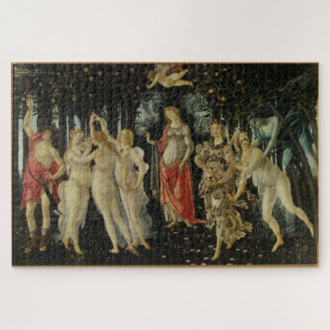 Primavera / Allegory of Spring von Botticelli Puzzle (Horizontal)
