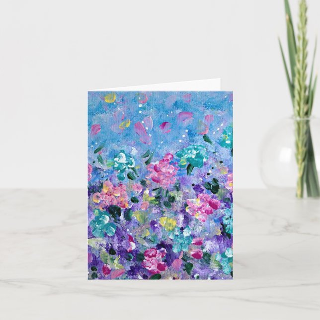Primavera Blank Note Card Dankeskarte (Vorderseite)
