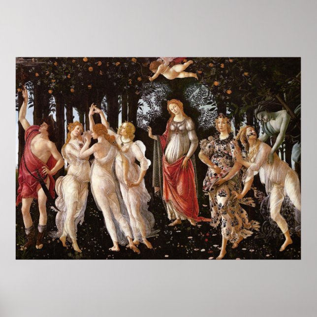 Primavera, Botticelli Poster (Vorne)