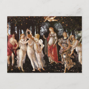 Primavera, Botticelli Postkarte