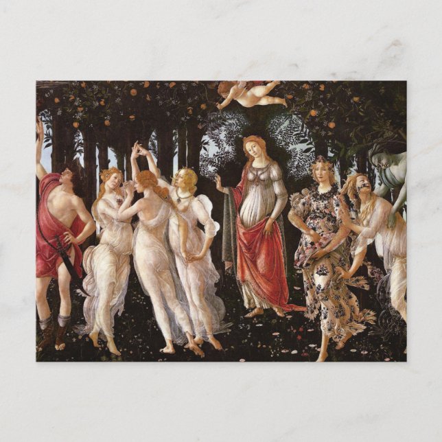 Primavera, Botticelli Postkarte (Vorderseite)