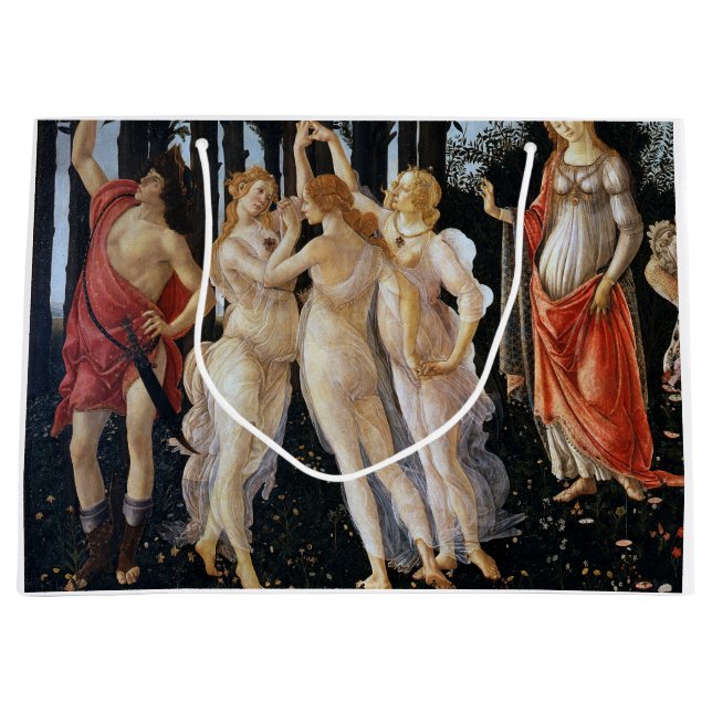 Primavera (Detail), Sandro Botticelli, 1482 Große Geschenktüte (Vorderseite)