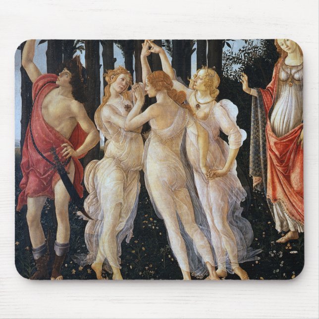 Primavera (Detail), Sandro Botticelli, 1482 Mousepad (Vorne)