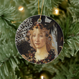 Primavera, Details Flora von Sandro Botticelli Keramik Ornament