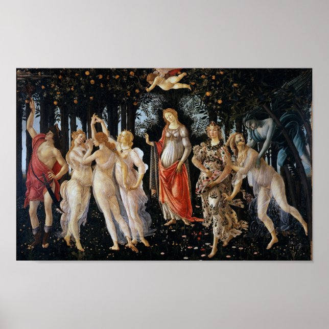 Primavera, Sandro Botticelli, 1482 Poster (Vorne)