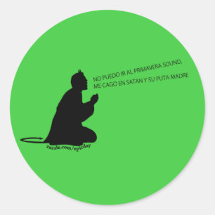 Primavera Sound Aufkleber/Sticker ,(style 2) Runder Aufkleber