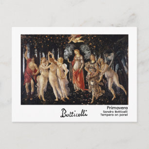 Primavera von Botticelli Postkarte