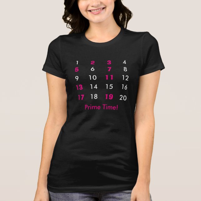 Prime Time Math Tshirt (Vorderseite)