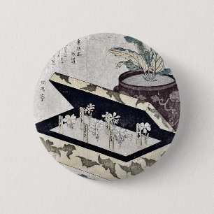 Primel durch Kubo, Shunman Ukiyoe Button