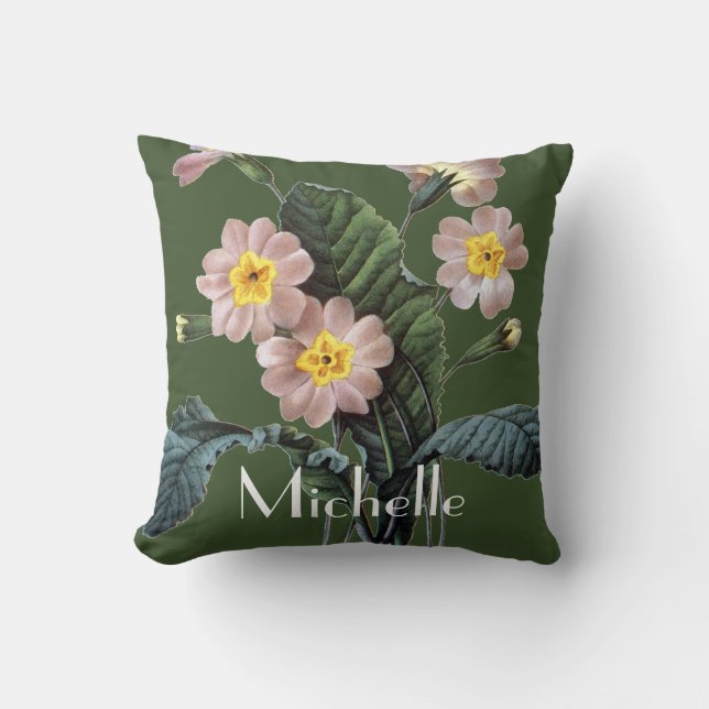 Primel (Primula Aucalis) Kissen (Vorderseite)