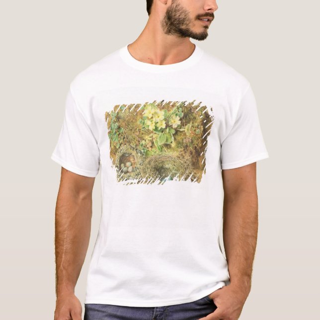 Primel-und der Vögel Nester T-Shirt (Vorderseite)