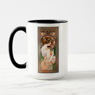 Primel von Alphonse Mucha Tasse