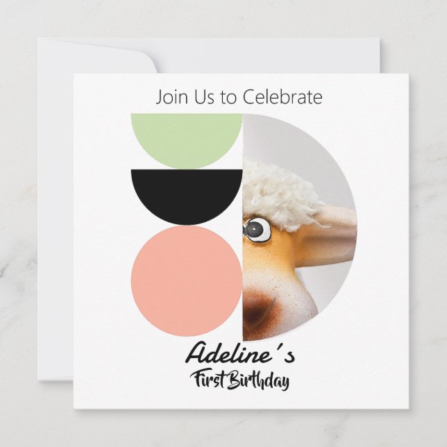 Primer cumpleaños einladung (Vorderseite)