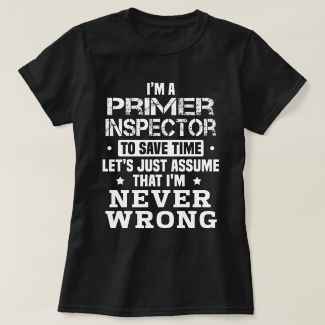 Primer Inspector T-Shirt (Design vorne)
