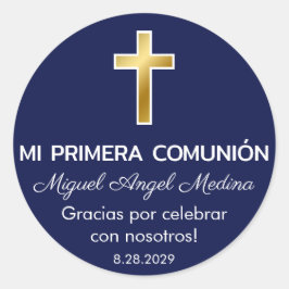 Primera Comunion Geschenke und Favoriten Erste Kom Runder Aufkleber