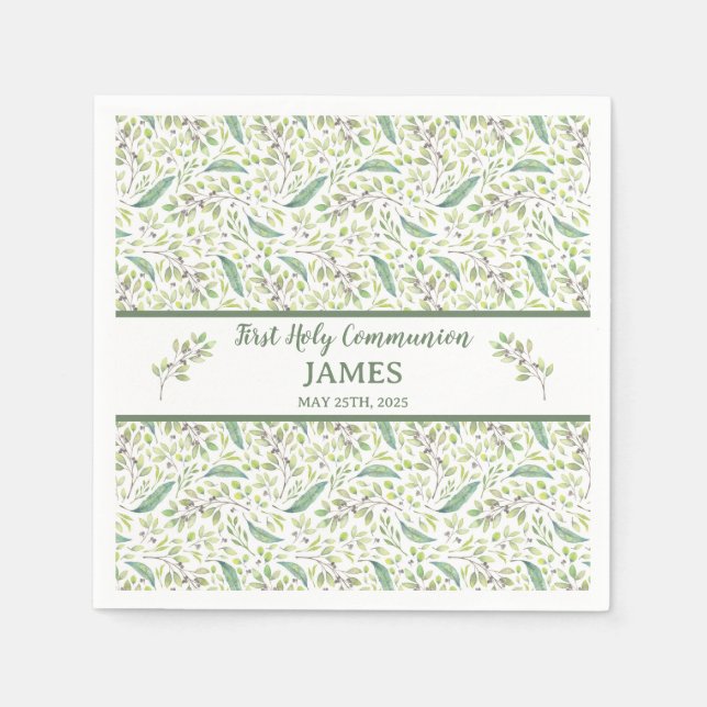 Primera Comunión JAMES  Serviette (Vorderseite)