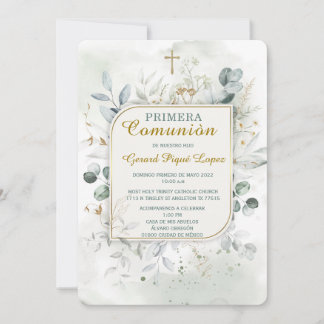 Primera comunion unvereinbar einladung