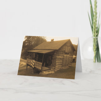 Primitive Blockhütte Karte