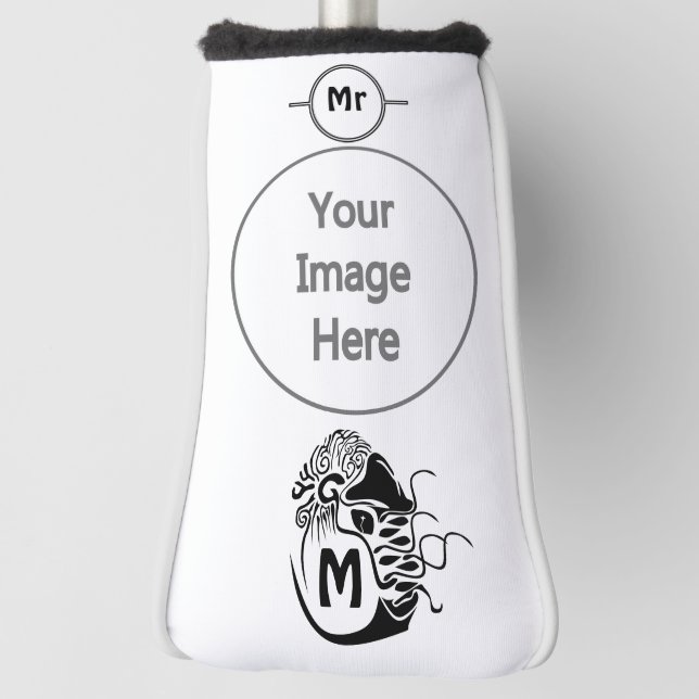 Primitive Chambered Nautilus Monogram Golf Headcover (Rotieren 90)