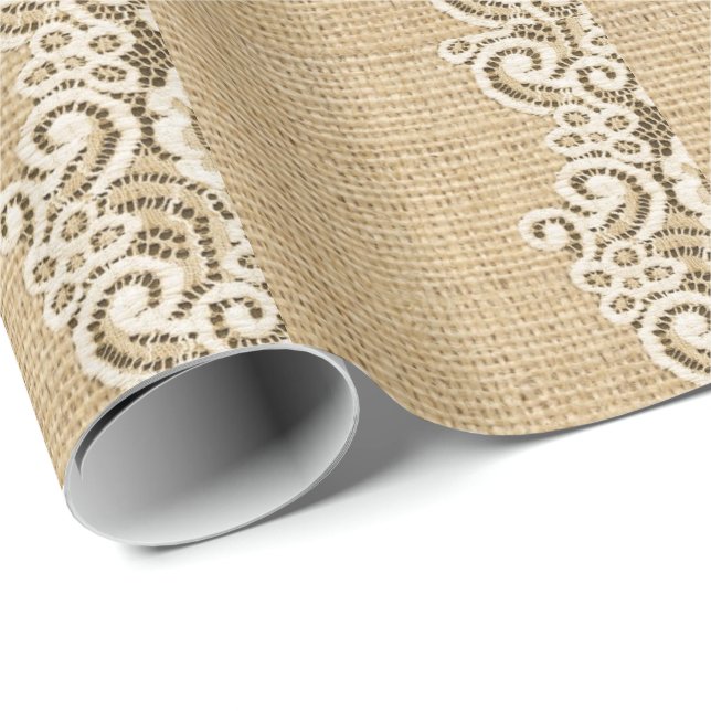 primitive Cowboy-Western-Berlauf und Spitze Geschenkpapier (Rolleneckpunkt)