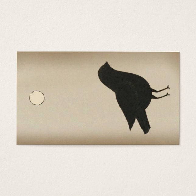 Primitive Crow Hang Tag (Vorderseite)