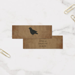 Primitive Crow Hang Tag