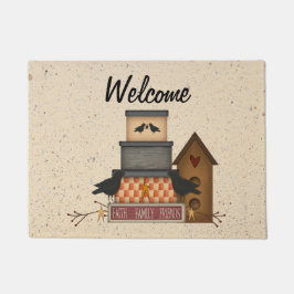 Primitive Faith Family Friends Door Mat Fußmatte