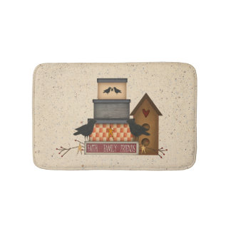 Primitive Familien Freunde des Glaubens Bath Mat Badematte