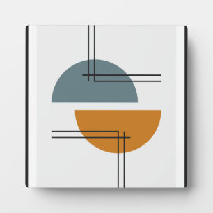 Primitive Halbkreise Wandkunst Fotoplatte