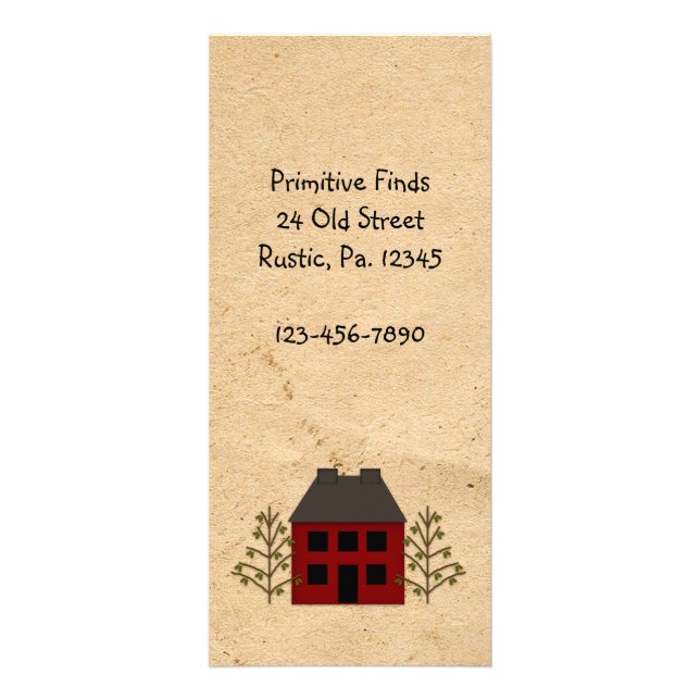 Primitive House Rack Card Book Mark Werbekarte (Vorne)