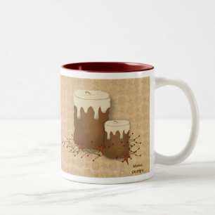Primitive Kerzen Tasse