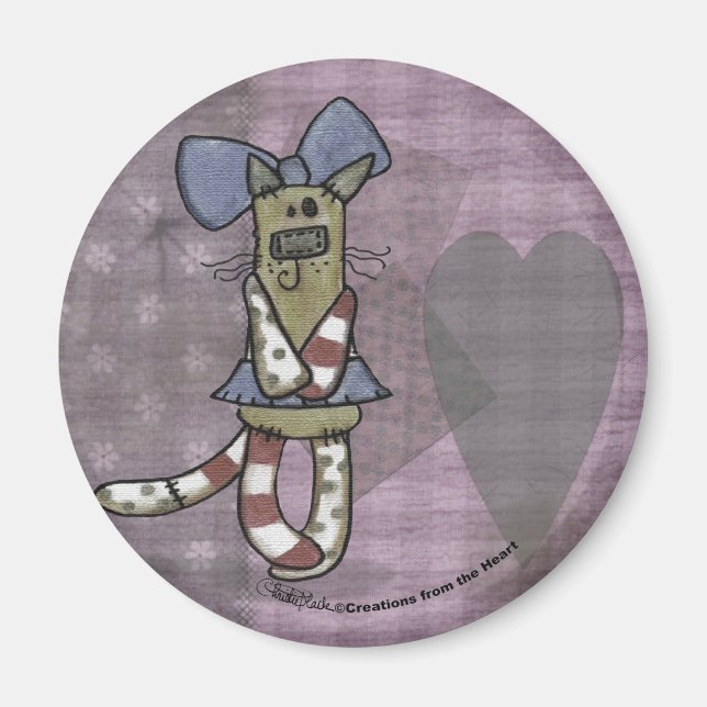 Primitive Kitty Magnet (Vorne)