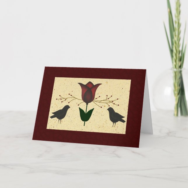Primitive Kunst Geburtstagskarte Karte (Vorderseite)