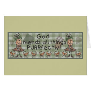 Primitive Mädchen und Katzen